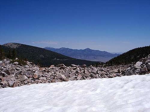 View out of Wheeler Peak Cirque