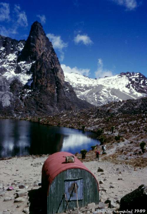 Mount Kenya: the small Two Tarn Bivouac in 1989