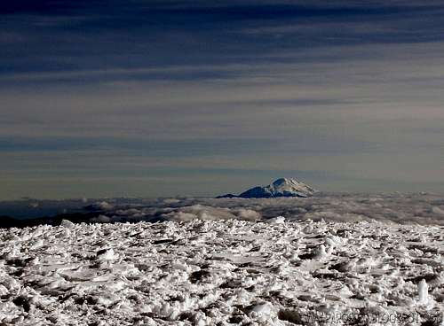 Chimborazo from Cotopaxi summit