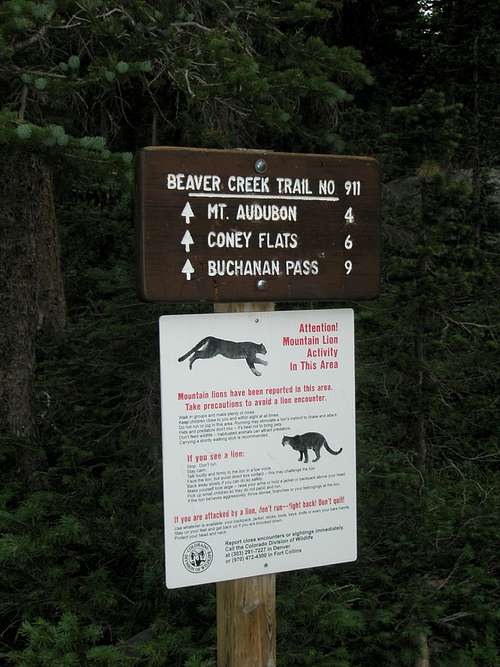 Beaver Creek Trail Sign