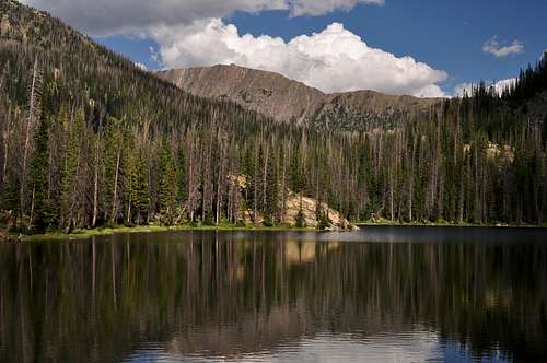 Flattop Mountain from Gold Lake