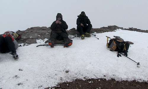 Aconcagua summit - Lunch Break 
