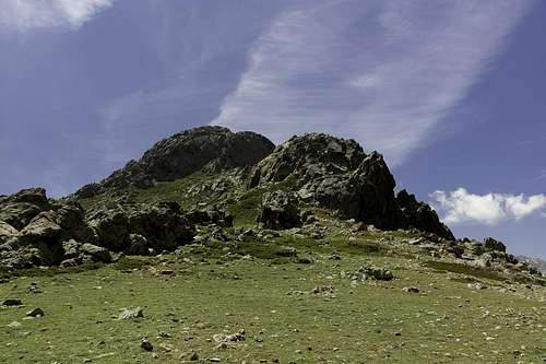 Monte Albanu summit block