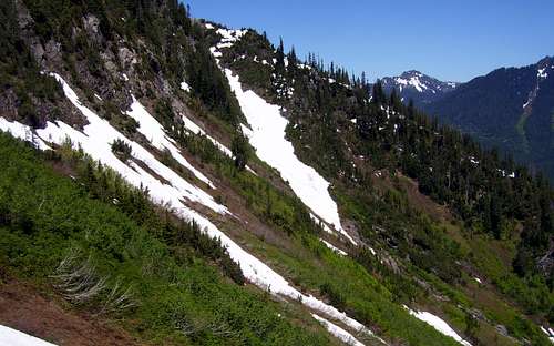 Hall Peak descent route