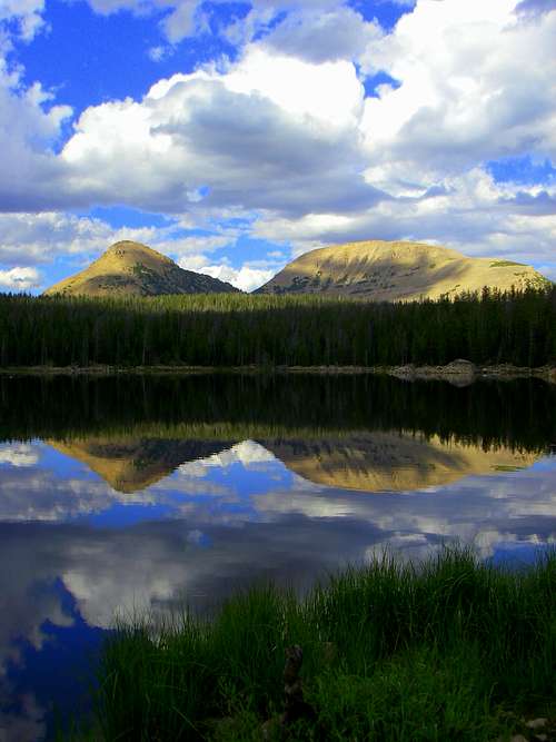 A BEAUTIFUL Reflection of Reids Peak and Bald Mountain