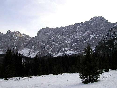Mangart from Alpe del Lago...
