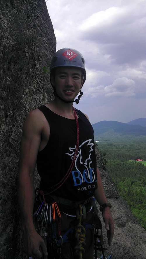 Me at the Scenic Belay Ledge