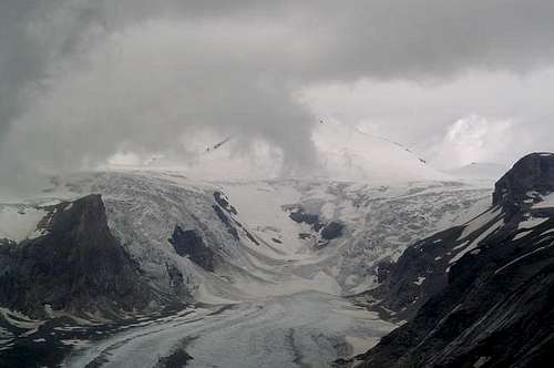 View on the longest glacier...