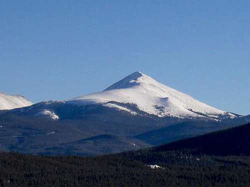 A snow covered Bald Mountain...