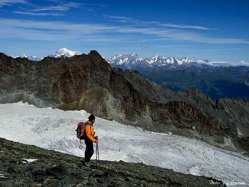 Trajo Glacier and Monte Bianco group