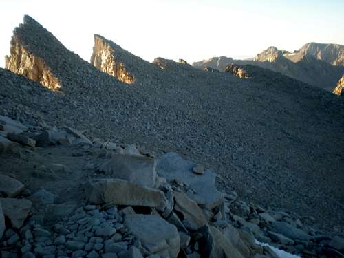 On the way down to Whitney Portal from Mt. Whitney
