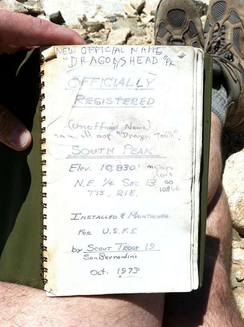 Old Summit Register