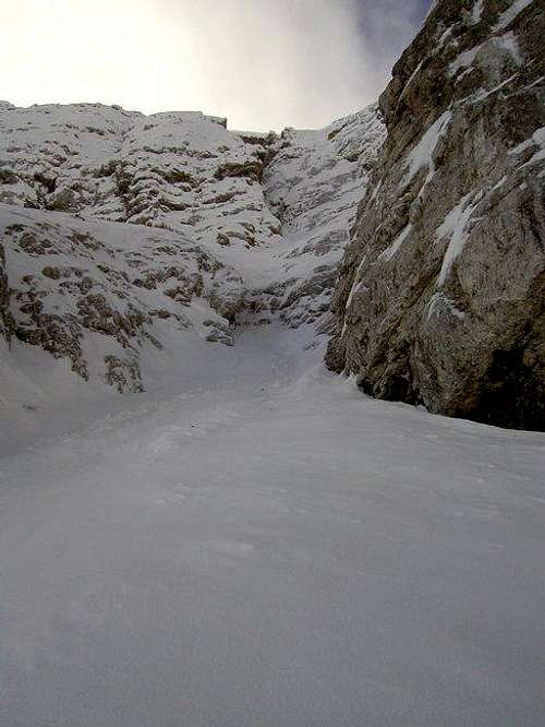 Pripravniska couloir in east...