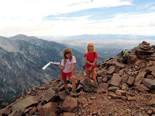 Yunona and alice on Sunraise Peak 11275ft on July 29,2012