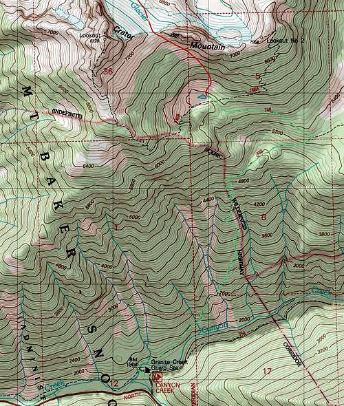 Crater Mountain Topographic Map