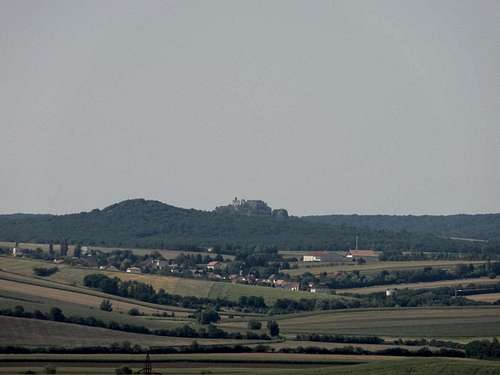Castle seen far on the west of Mikulov (still looking for the name)