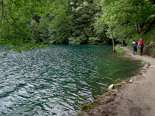 Trail along Galovac lake