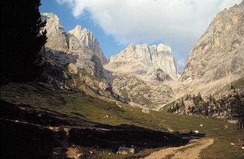 View to Marmolada from the...