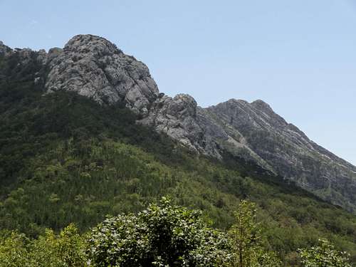 Views from Ramića dvori, third hut, also not far over the Paklenica hut