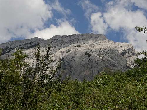 Impressive limestone peak over Paklenica (Vaganski ?)