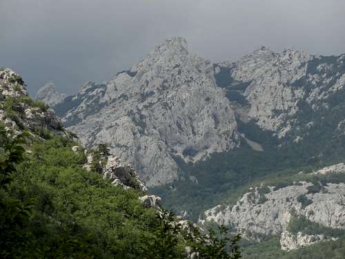 Stormy clouds gather over Paklenica