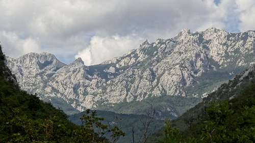 Stormy clouds gather over Paklenica