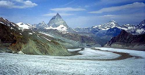 Matterhorn and Dent Blanche...