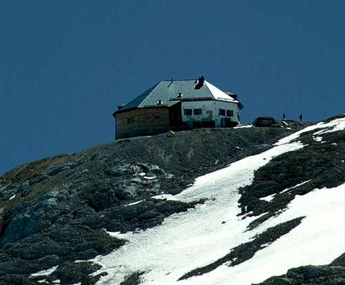 The Matrashaus on the summit...