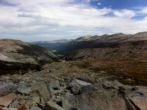 Lyell Canyon From Donohue Pass