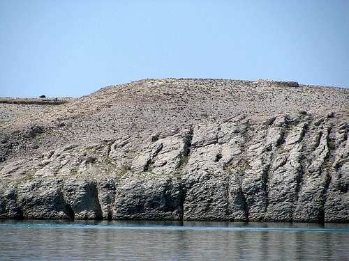 Cliff on Island Pag