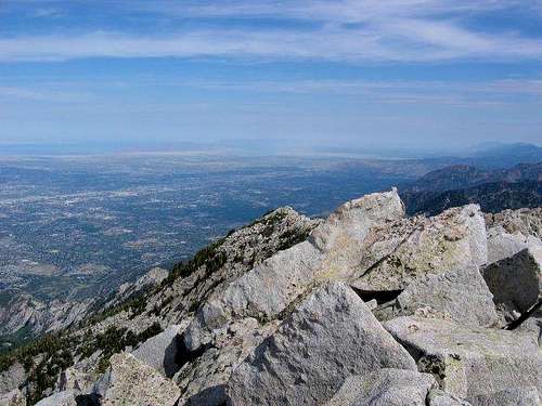 Summit view of the Salt Lake...
