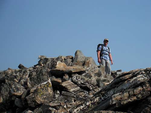 Ben on top of Gallatin Peak