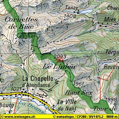 Mount Linleu, map