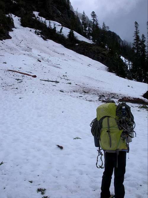 Debris field along Shuksan Arm