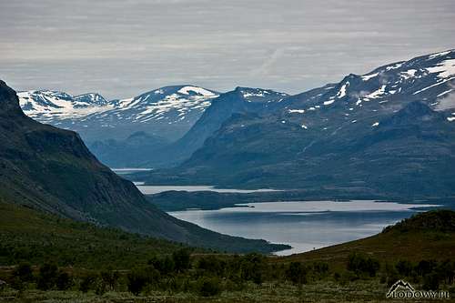 Arctic mountains of Saltoluokta
