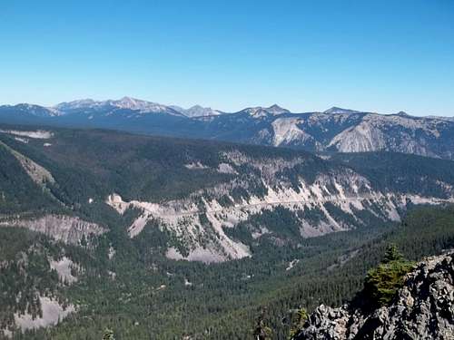 Look north from the western summit