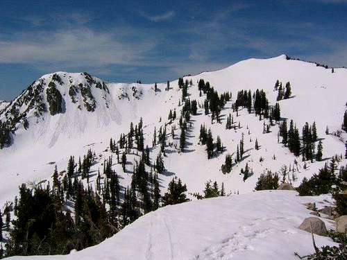 Mount Tuscarora (left) and...