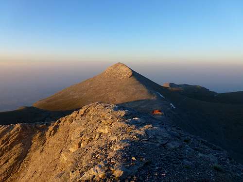 Profitis Ilias peak photographed from Toumpa peak