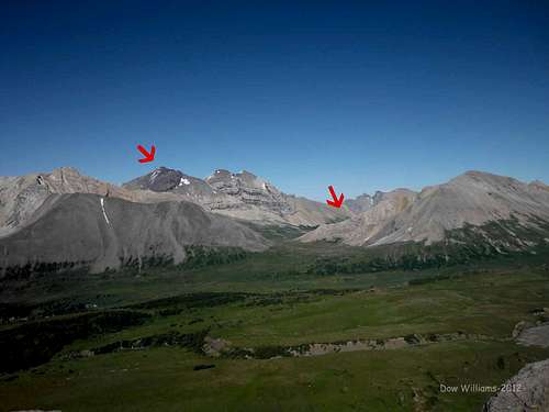 Camp and Summit from Quartzite Col