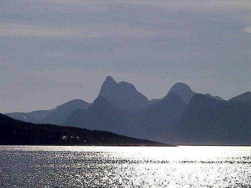 Distant view of Stetind in...