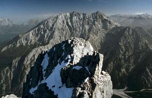 View of the Watzmann ridge...