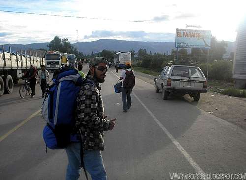 Starting to walk towards La Paz 