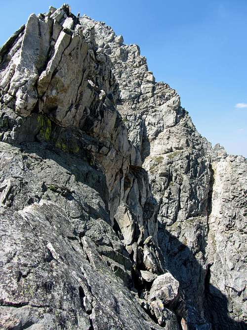 Cliffs north of Buck Mountain fortress