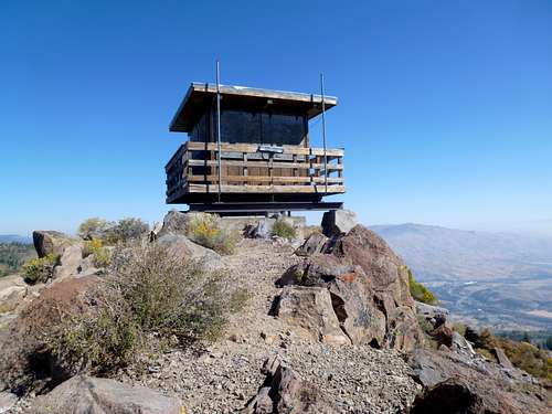 The summit fire lookout