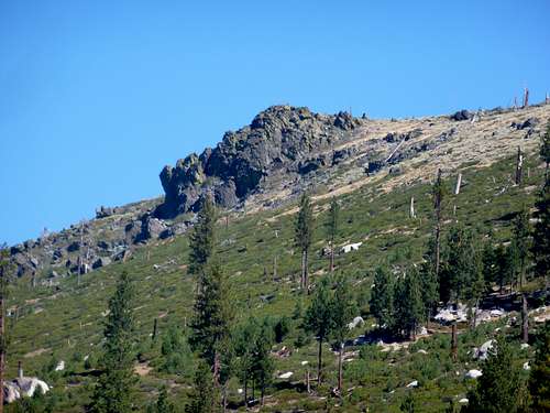 Rock formation seen on Verdi Peak Road - which is below the northern ridge of the Verdi Range and Point 7776