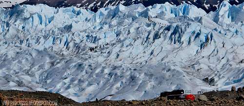 Big chunk of ice, little people...