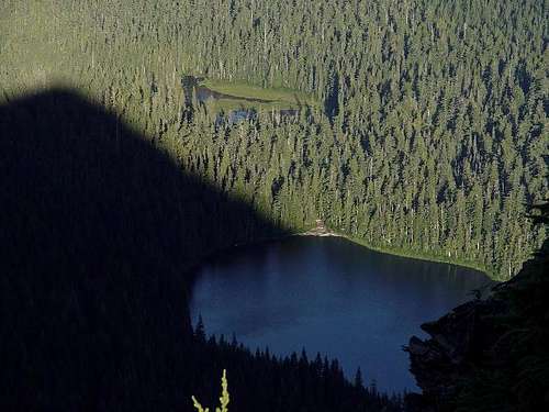 Elk Lake Shadowed By Battle...
