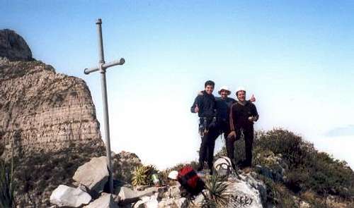 Summit of Pico Piñón; Beto,...