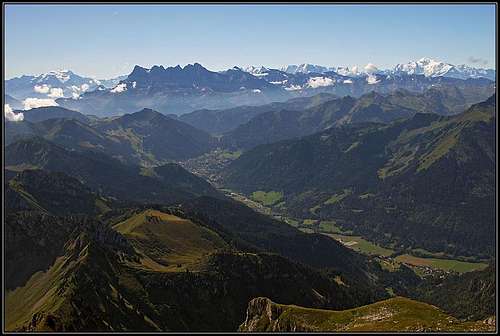 Panorama from Cornettes de Bise