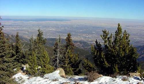 Colorado Springs from the...